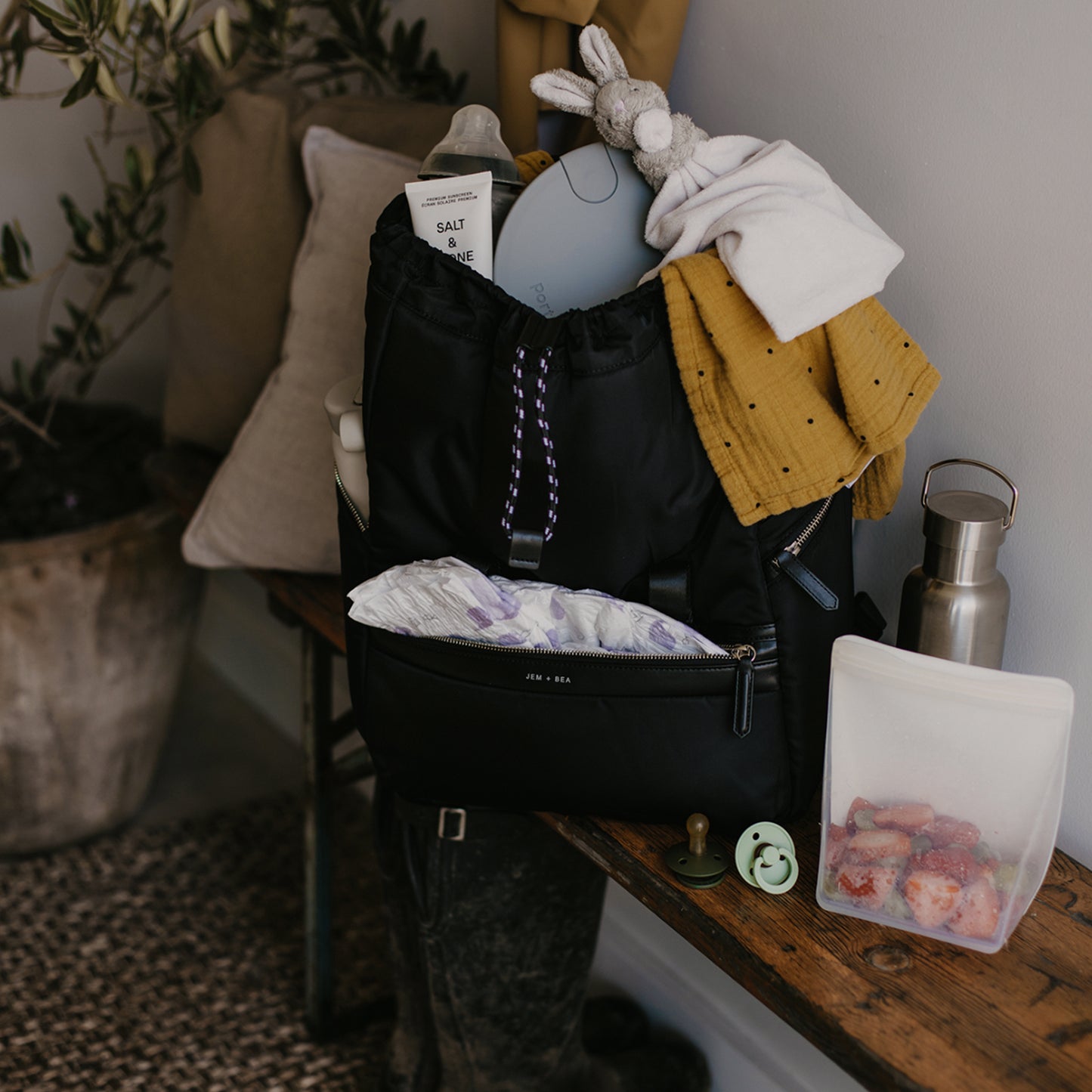 Baby changing backpack
