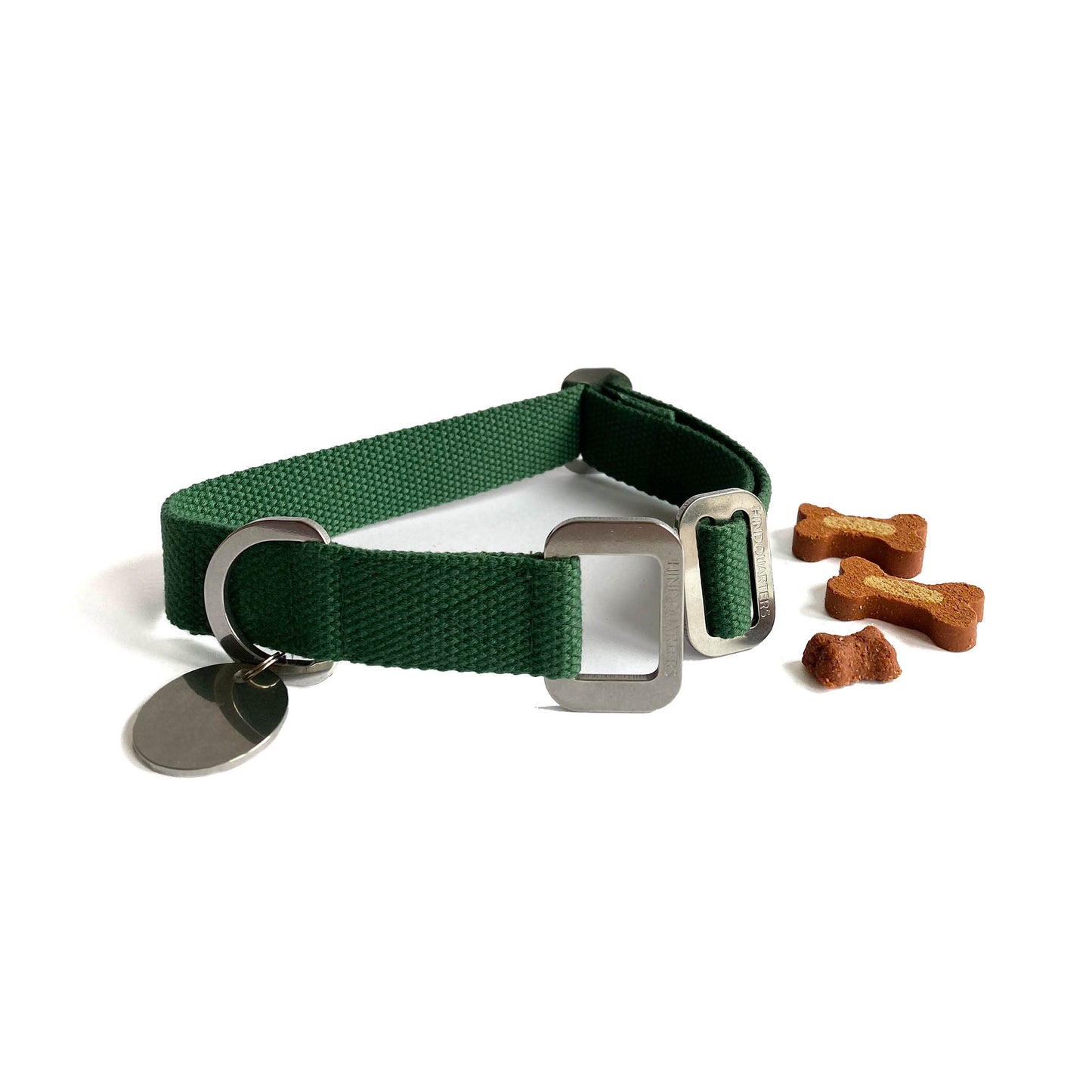 Green - slot and lock buckle dog collar