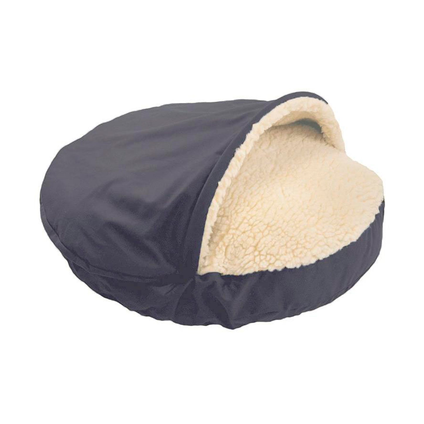 Dog cave bed - grey