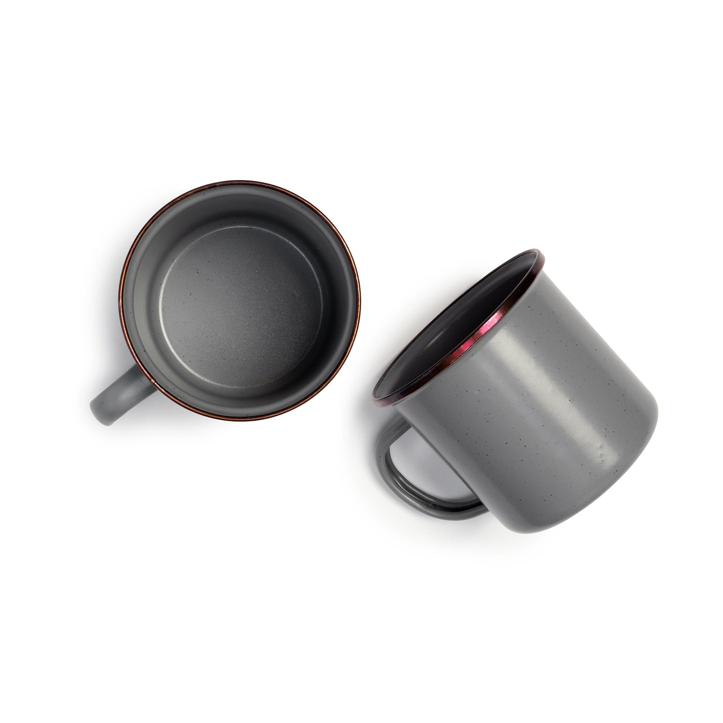 Outdoor enamel cups - set of 2
