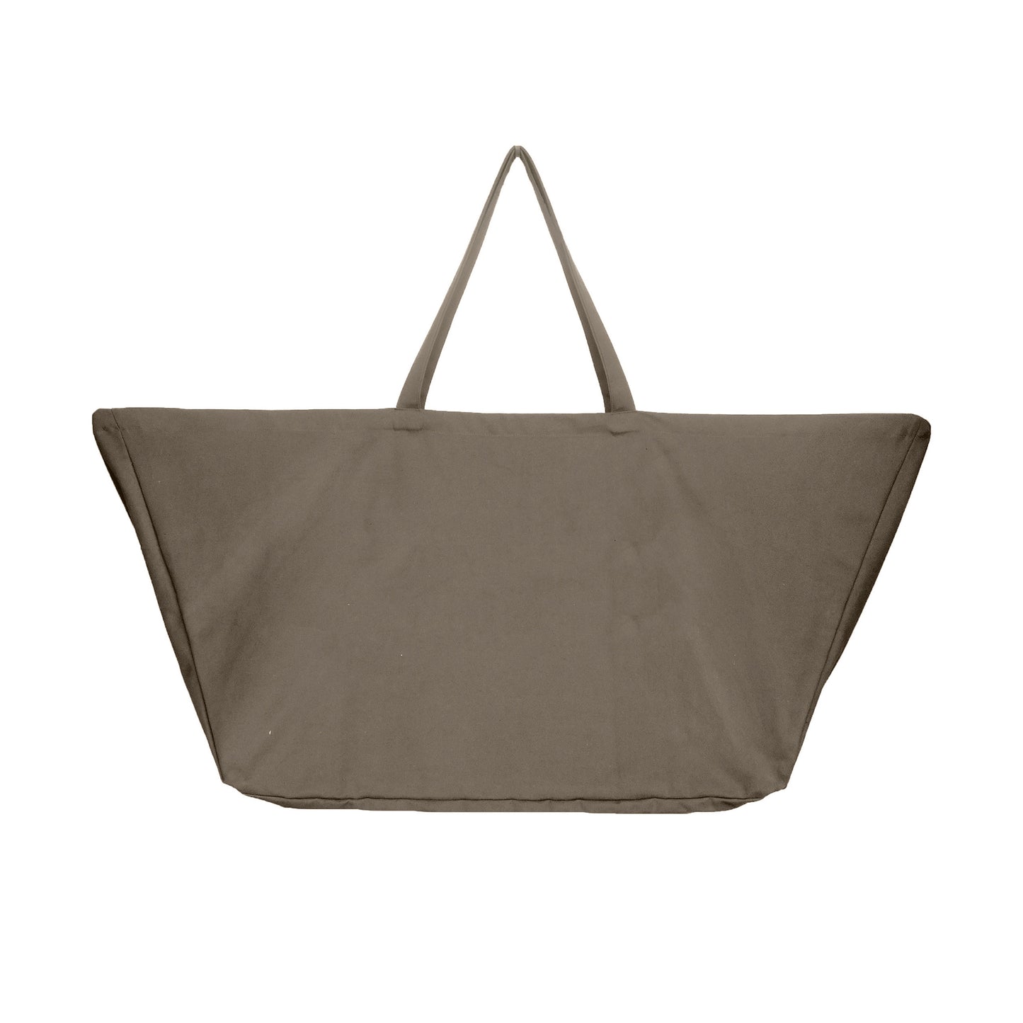 Oversized cotton canvas tote bag
