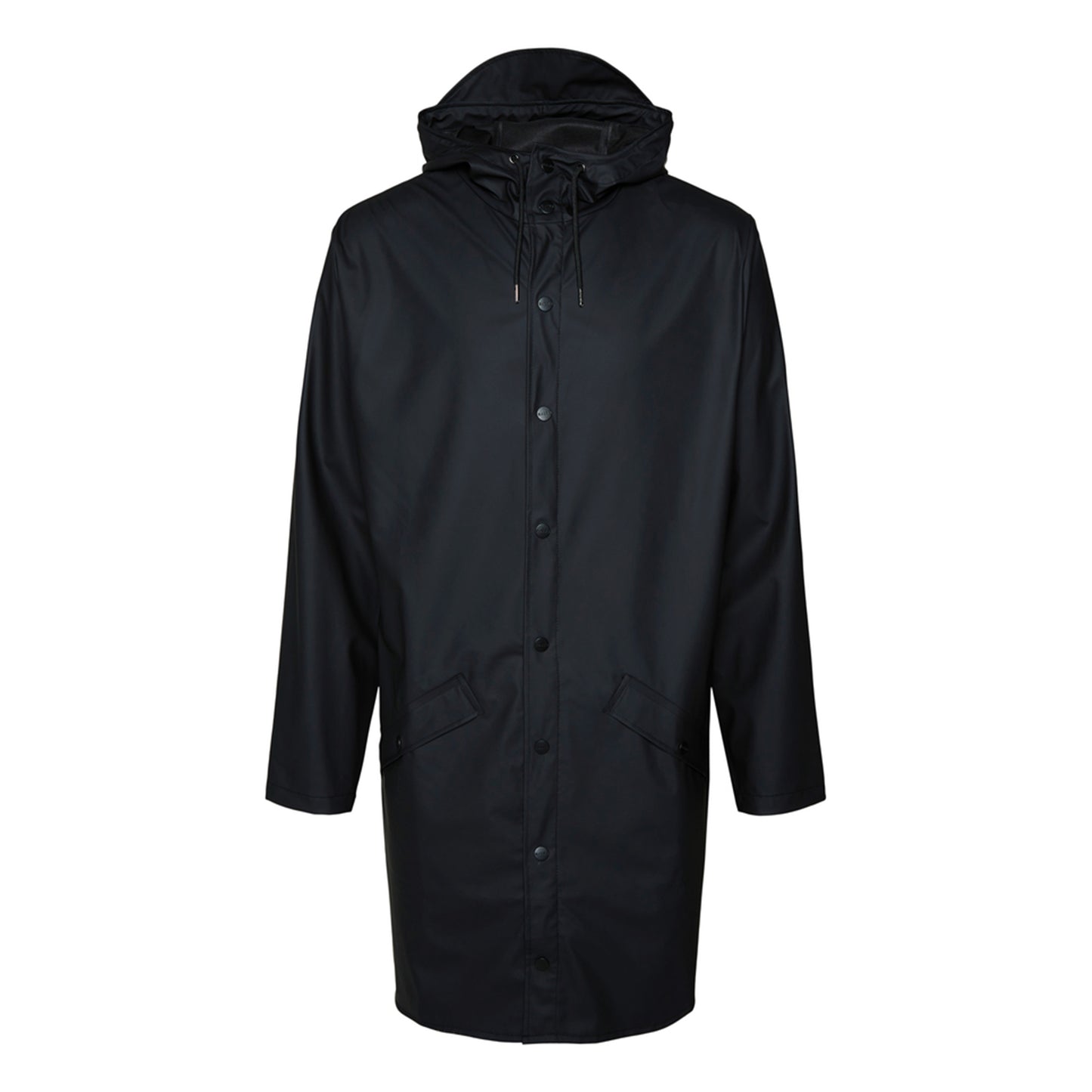 Rains long jacket - black