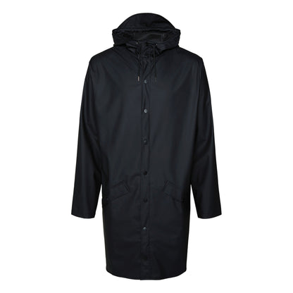 Rains long jacket - black