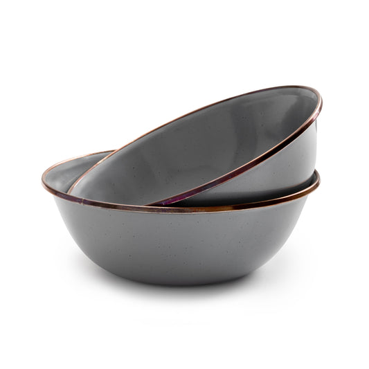 Outdoor enamel bowls - set of 2