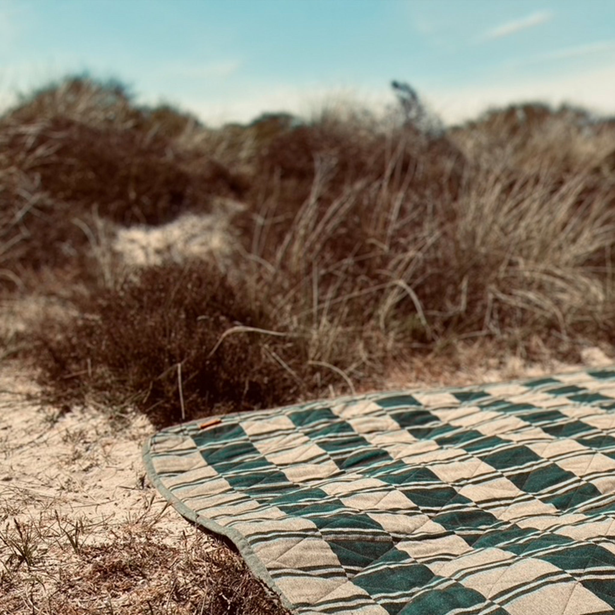 Quilted beach shop blanket